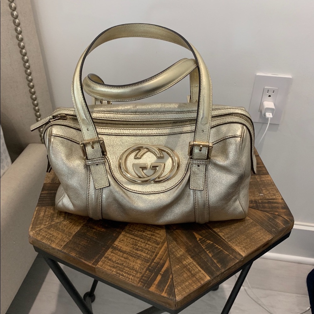Gucci metallic shoulder bag